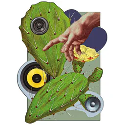 Funky Green Cactus Carpet