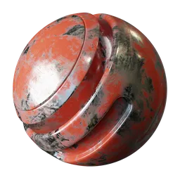 Steel Painted Scraped