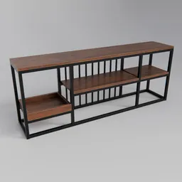 Industrial Style TV Console