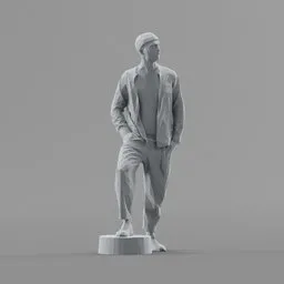 Lowpoly Male Standing