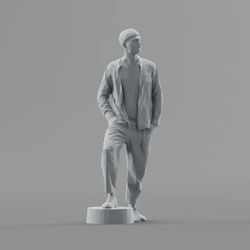 Lowpoly Male Standing