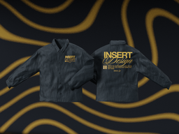 3D windbreaker jacket mockup for design customization on abstract background suitable for Blender artists.