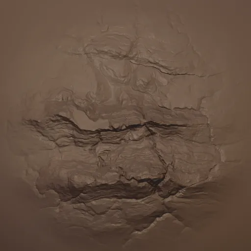Cracked Rock Rugged Brush