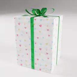Green White Gift Box