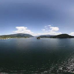 Sunny Cloudy Blue Sky Day