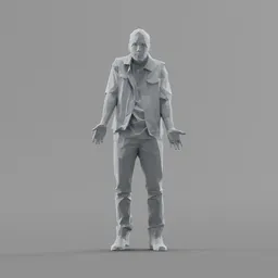 Lowpoly Male Standing