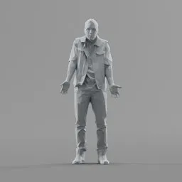 Lowpoly Male Standing