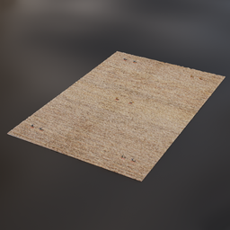"Persian carpet (gabbeh) 3D model for Blender 3D. Realistic texture, perfect for adding warmth to interiors. Easily customizable particle system for optimal efficiency."
