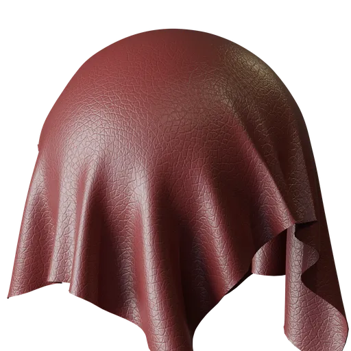 Rich Maroon Grain Leather