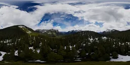 Canadian Aerial Mountain Landscape