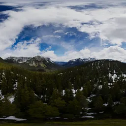 Canadian Aerial Mountain Landscape