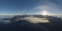 Mountain Landscape Sunny Sunset