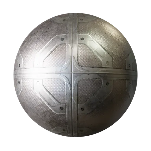 Industrial Sci-Fi Plated Metal
