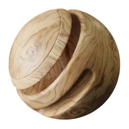 High-quality PBR light sanded wood texture for 3D rendering in Blender and other software.