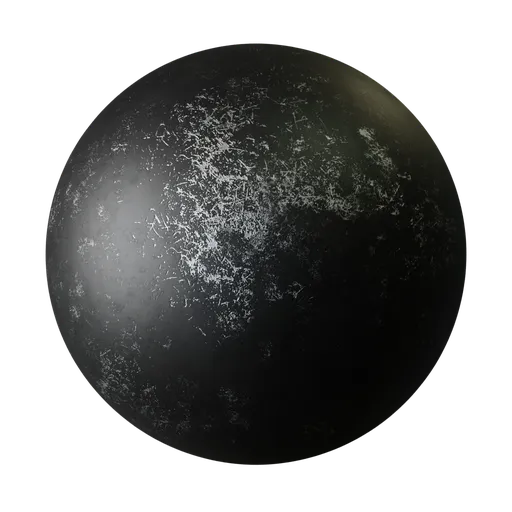 High-resolution textured 3D rendering of a PBR scratched metal surface for Blender modeling and animation.