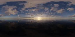 Dramatic Clouds Sunset Sky