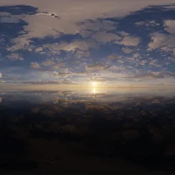 Dramatic Clouds Sunset Sky