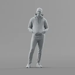 Lowpoly Male Standing