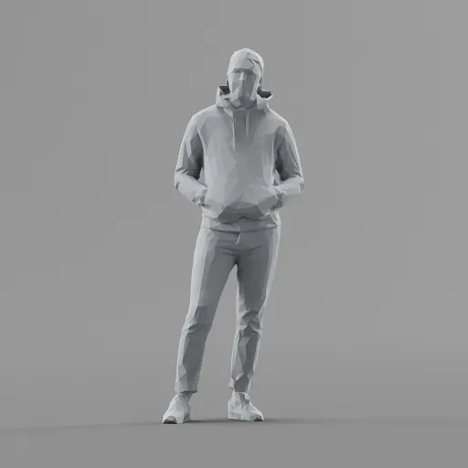 Lowpoly Male Standing