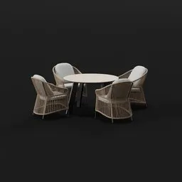 Woven Patio Dining Set