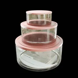 Glass jar set