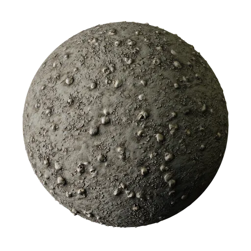 High-resolution PBR ground material with embedded skull textures for Blender 3D, seamless design, minimal repetition, adaptable settings.
