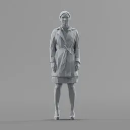 Lowpoly Female Standing