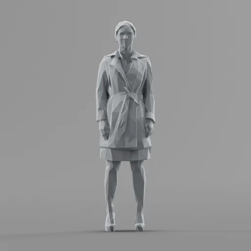 Lowpoly Female Standing