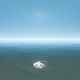 Sky Blue Open Water