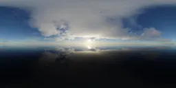 Cloudy Golden Sunset Sky