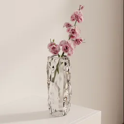 Blush Bloom Crystal Vase