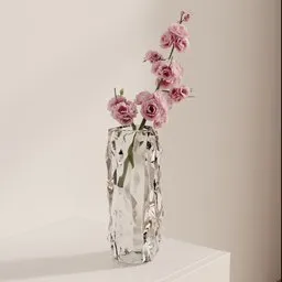 Blush Bloom Crystal Vase