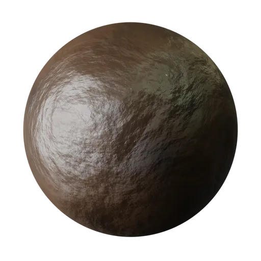 High-resolution PBR texture of a Procedural Coffee Bean for realistic 3D visualization in Blender and other apps.