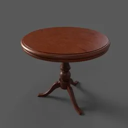 Antique Round Wooden Table