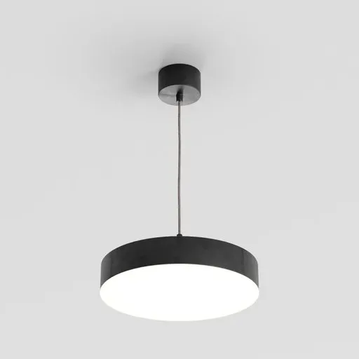 Realistic 3D model of a modern pendant light for Blender, ideal for interior design renderings.