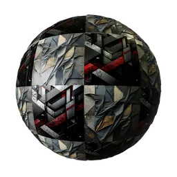 Procedural/PBR 3D wall panel