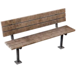 Wooden Street Bench