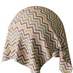 Geometric Orange Embroidery