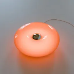 Orange Donut Table Lamp