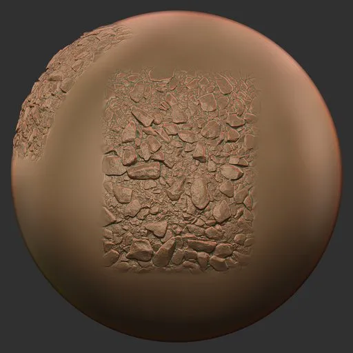 Gravel Brush Broken Fragment