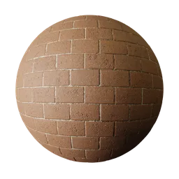 Worn Orange Brick Paving