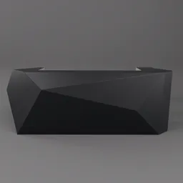 Modern Faceted Reception Desk