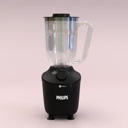 Highly detailed Philips 3000 series 3D model rendered in Blender, showcasing modern kitchen appliance design.