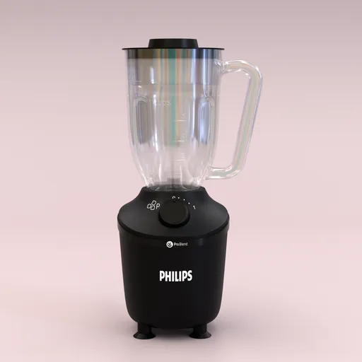 Highly detailed Philips 3000 series 3D model rendered in Blender, showcasing modern kitchen appliance design.