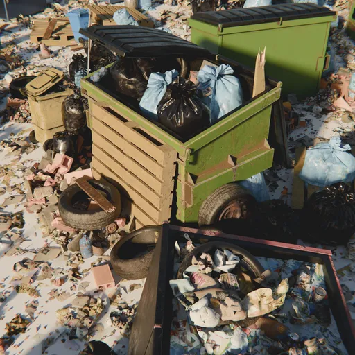 Garbage scatter