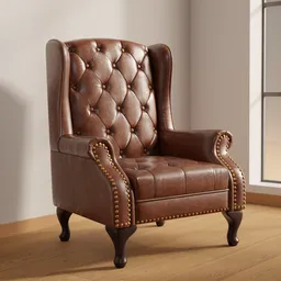 Tufted Leather Armchair