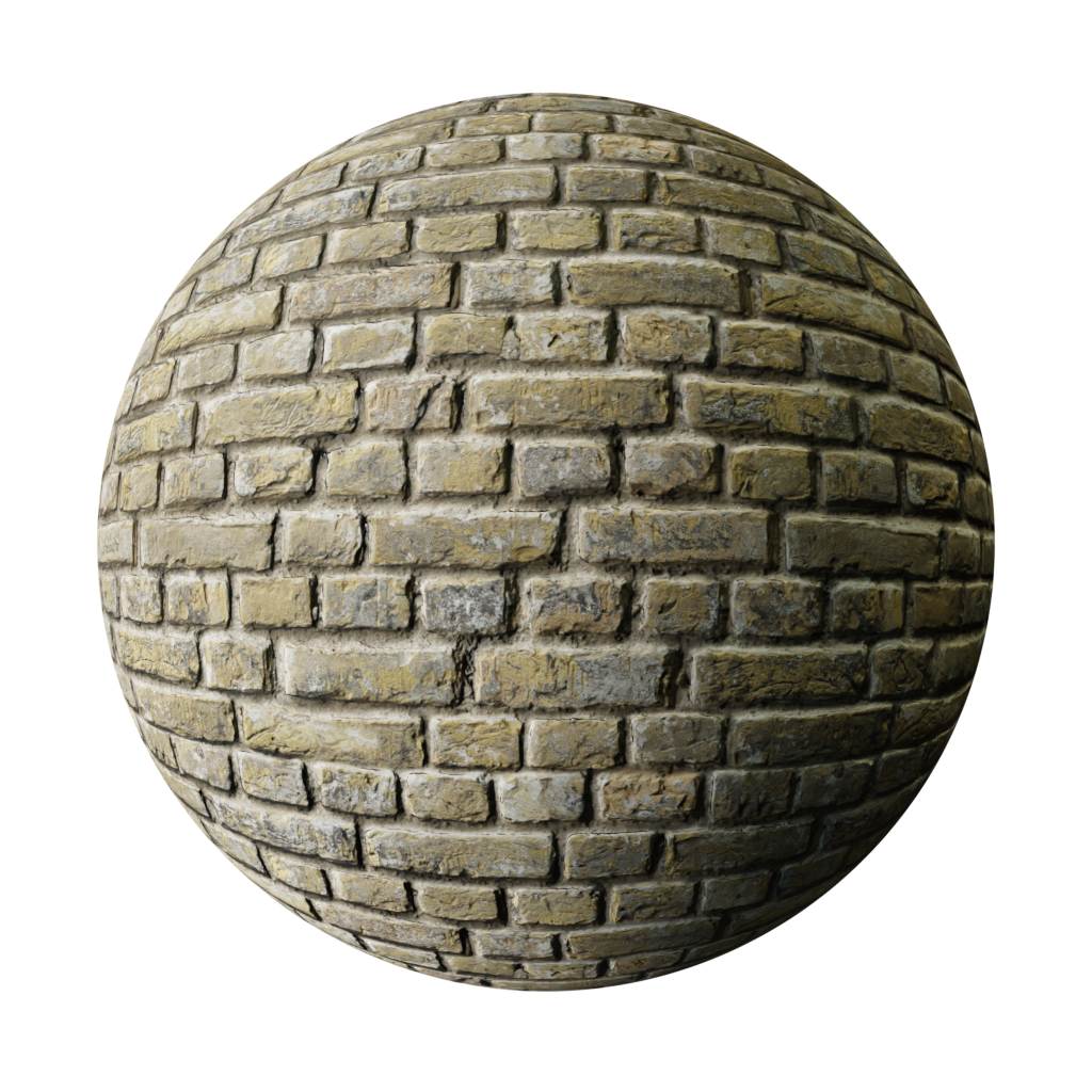 BlenderKit Download The FREE Old Yellow Bricks Material blenderkit-download-the-free-old-yellow-bricks-material