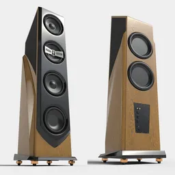 Hi Fi Floor Speaker Beige