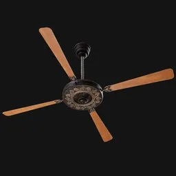 Antique Ceiling Fan Ornate