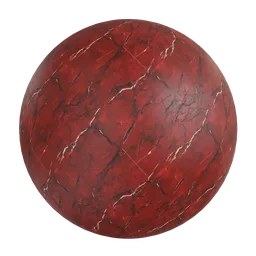 Deep red marble